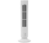 Enfriador de aire portátil, ventilador vertical sin aspas, USB, de escritorio, mini ventilador de torre de enfriamiento blanco