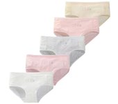 Bragas para niñas y mujeres, ropa interior para adolescentes, calzoncillos de algodón para niños de 12 a 18 años one size gris