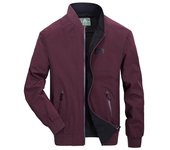 Chaqueta informal de algodón Ding Mao para otoño e invierno para hombre, abrigo cortavientos de mediana edad, moda M negro
