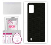 apgo Protective Skin Sticker for the back compatible with Wiko Ride 3, Wrap Film, Foil, Vinyl - Pattern Matrix