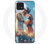 Coque Maniacase pour Samsung Galaxy A22 5G Akira Toriyama Son Goku Tombe
