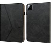 Funda para Xiaomi Pad 7 Pro/Pad 7 con tarjetero de piel sintética con estampado de líneas y soporte para tableta