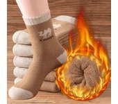 Calcetines de pelo de felpa de camello cálidos y gruesos del norte de invierno para hombre XXL(40-46)