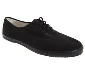 Dek - Zapatillas de deporte unisex de lona con cordones para adultos 7 UK negro
