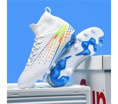 2024 Zapatos de fútbol para hombre Botas de fútbol ultraligeras de gran tamaño Zapatillas de deporte para niños Botines de fútbol AG/TF antideslizantes Botines unisex 46