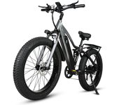 CMACEWHEEL TP26 Mini bicicleta eléctrica de doble suspensión para uso diario, motor de 750 W, batería de 48 V y 17 Ah negro