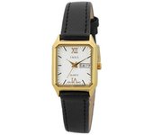 J-AXIS NAL48-G para mujer (Reloj casual Sun Flame) Reloj cuadrado analógico negro