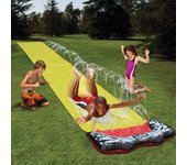 Ramidos niños verano natación juego tobogán acuático Kickboards centro de juegos inflable piscina One Size amarillo