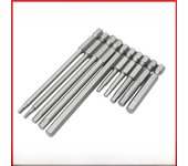 Juego de puntas de destornillador magnético hexagonal neumático H1.5-H8 para taladro eléctrico 50mm length, H4