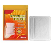 Calentador de manos Super Warmer Calentador activo duradero, seguro y naturalmente inodoro que calienta hasta 10 horas blanco