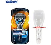 Gillette Fusion Proshield Flexball Maquinilla de afeitar de seguridad para hombres Sharp Blade Refill Barba Afeitadoras De afeitar Cassette Mejor regalo