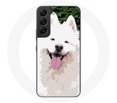 Coque pour Samsung Galaxy S21 FE Samoyède Blanc Race de chiens