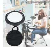 Almohadilla de práctica de tambor de 10 pulgadas con bolsa de transporte de baquetas para entrenamiento