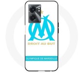 Coque Realme V23 logo om olympique de marseille blanc Fond - Maniacase