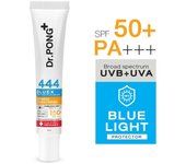 Dr.PONG+ 444 BlueX protector solar híbrido óxido de hierro más melanina SPF50 Ectoína Niacinamida 30 ml. x 1 / 3 piezas 30 ml.