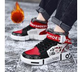 Zapatos deportivos cálidos de invierno para niños, zapatos de monopatín con grafiti de Anime Naruto, zapatos informales para padres e hijos, 31-44 31