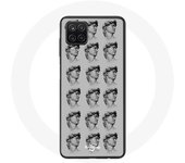 Coque pour Samsung Galaxy A22 4G Statue fond gris