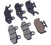Pastillas de freno delanteras y traseras para motocicleta Yamaha y Suzuki UH 125, UH 200, Burgman (2007-2015) (ABS) 14-15