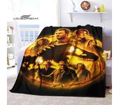 Mantas de Parque Jurásico para camas, manta de franela para viajes en casa, para adultos, para sofá, cama, sala de estar, sofá, niño, mantiene el calor, tamaño King 75x90cm