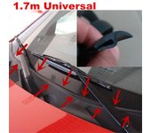 Tiras de sellado de goma envejecidas para coche, Panel delantero para parabrisas, para Peugeot 206, 307, 406, 407, 207, 208, 308, 508, 2008, 3008, 4008, 6008, 301 negro