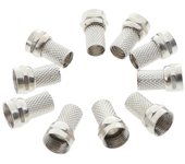 10 Uds 75-5 F conector tipo rosca para Cable Coaxial de antena de Tv satelital Rg6