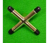 Reposapiés de cruz de latón Carta Sport One Size latón/negro