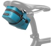 Bolsa para sillín de bicicleta Rhinowalk, bolsa para asiento de bicicleta ligera e impermeable, herramienta para ciclismo debajo del asiento azul