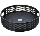 Estante de almacenamiento para el baño, giratorio de 360 ​​°, de plástico, para cocina, aceite, condimentos, botella, bandeja de fruta, 1 Uds. blanco