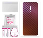 apgo skin sticker film foil vinyl for the BACK compatible with Oppo K3, scratch-resistant, easy to install - Carbon Chameleon CAKA5