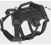 Arnés táctico reflectante y transpirable con correa para perros: ligero y a prueba de explosiones para perros grandes. M (Weight: 30-60 jin)