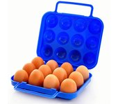 Caja de almacenamiento de huevos con rejilla de 2/4/6/12 pulgadas, contenedor portátil para huevos para acampar al aire libre, caja de huevos para pícnic, estuche organizador de cocina