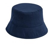 Beechfield Childrens/Kids algodón orgánico sombrero de pescador S-M azul oscuro