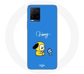 Coque pour Vivo Y21s 2021 / Y21 2021 Bangtan BTS BT21 Chimmy Jimin Fond Bleu