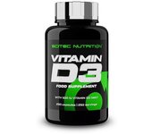 SCITEC NUTRITION - Vitamina D3, cápsula 250 1 unit