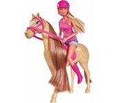 Steffi Love - Adorable Cheval avec cavaliere et Accessoires