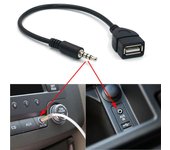 Convertidor de reproductor MP3 para coche, auxiliar macho de 3,5mm para Opel Astra H Corsa D j insignia g vectra c mokka zafira negro