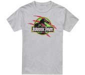 Jurassic Park - Camiseta para hombre, diseño de camión M gris