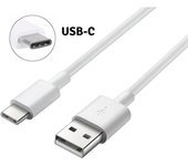[Compatible Xiaomi MI 5-5S-5X-6X-8-8PRO-8LITE-A1-A2-MIX2-POCOPHONE] Cable Type USB-C Chargeur Blanc Port Micro USB 1M [Phonillico®]