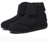 Zapatos para Diabetes para Hombres Zapatos para Ancianos Estilo Gordo e Hinchado Zapatos de ampliación Sueltos y Ajustables Zapatos de Invierno cálidos Zapatos Informales para Caminar Zapatos para la Salud 41 negro