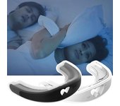 Dispositivos antirronquidos, tirantes de silicona, ayuda ergonómica para reducir los ronquidos, mejora el flujo de aire, respiración, protector Dental antipulido negro
