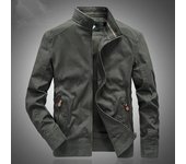 Nuevo 2024 Casual Ejército Chaqueta militar Hombres Tallas grandes M-6XL Jaqueta Masculina Air Force One Primavera Otoño Cargo Mens Stand Collar Chaquetas Abrigo M caqui
