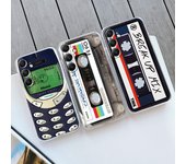 Funda de silicona suave y transparente para teléfono retro divertida para Xiaomi Redmi Note 13 14T 15 Samsung A55 A35 S24 iPhone Huawei Honor funda protectora a prueba de golpes para cámara Samsung Galaxy S20