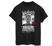 Fantastic Beasts And Where To Find Them Womens/Ladies Wanded Extremely Dangerous Cotton Boyfriend T-Shirt L negro