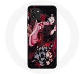 Coque Maniacase pour Samsung Galaxy A03 demon slayer tanjiro nezuko attaque combat