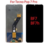 Pantalla LCD para Tecno Pop 7 Pro pantalla LCD Digitalizador de pantalla táctil reemplazo de montaje completo negro