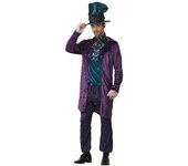 Disfraz de Sombrerero para hombre adulto, fiesta de té loco, cuento de hadas, disfraz de caballero One size
