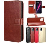 Funda de cuero con tapa para T-Mobile Revvl 7 Pro 5G Revvl 6 6x Funda protectora con ranura para tarjetas y soporte a prueba de golpes Funda de protección completa para negocios For Revvl 6 Pro 5G oro