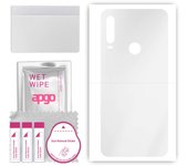 apgo Ultra Clear Protective Skin Sticker for the back compatible with alcatel 1SE (2020), Wrap Film, Hydrogel Film, Flexible, Soft TPU with positionin