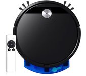 Aspiradora Robótica Rc de gran succión de 2800pa para el hogar, barredora de suelos inteligente, fregona, Robot aspirador seco y húmedo Remote control negro