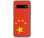 Coque Téléphone - Samsung - Galaxy S10 - Drapeau Chine - Souple - Multicolore